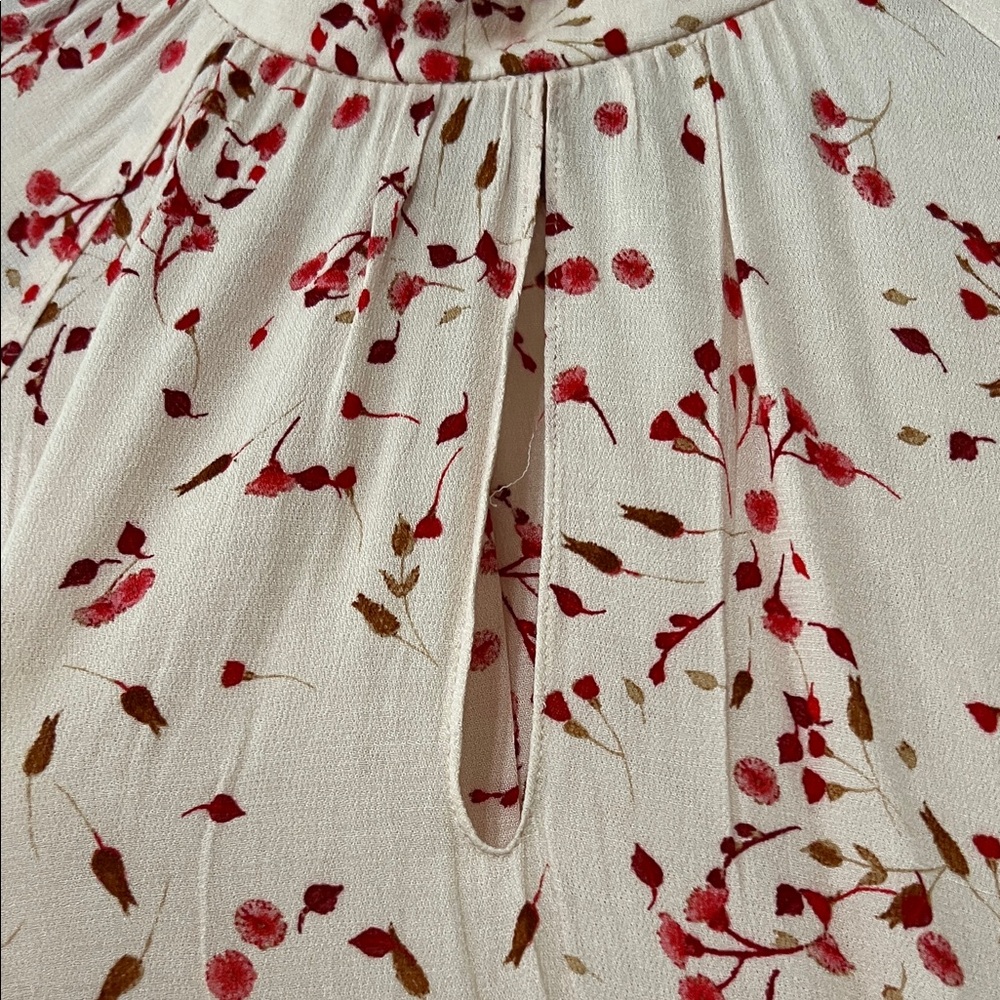 Express Pink Flutter Sleeve Blouse with Peter Pan Collar - Picture 4 of 8